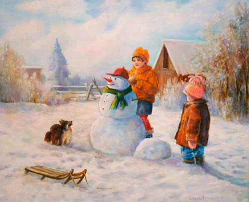 Стих про снеговика для детей 4-5 лет