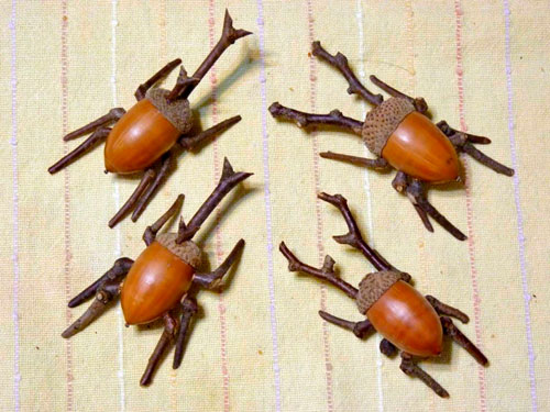 Идеи поделок своими руками на тему осень из желудей: жуки