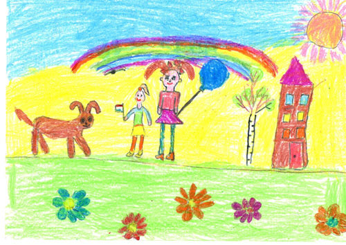 рисунки к дню защиты детей тема детство 9