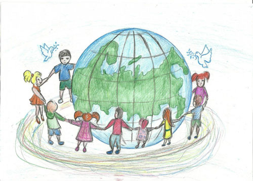 рисунок на тему международный день защиты детей 6