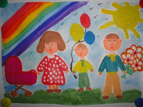 рисунок на тему день защиты детей для срисовки 12