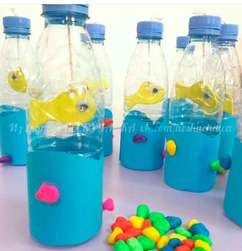 простые поделки из пластиковых бутылок для сада своими руками 10