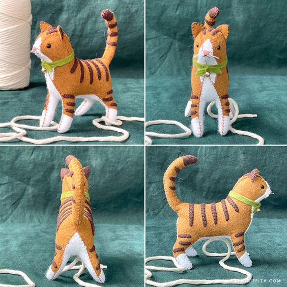 мягкая игрушка кот своими руками выкройки из ткани 11