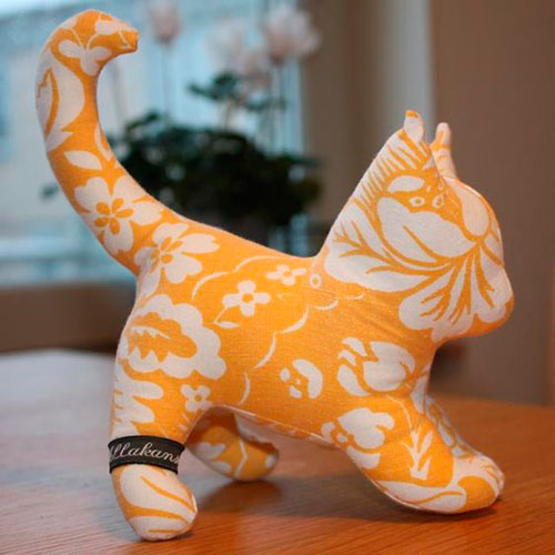 мягкая игрушка кот своими руками выкройки из ткани 8