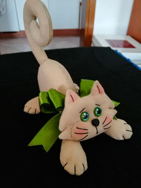 мягкая игрушка кот своими руками выкройки из ткани 9