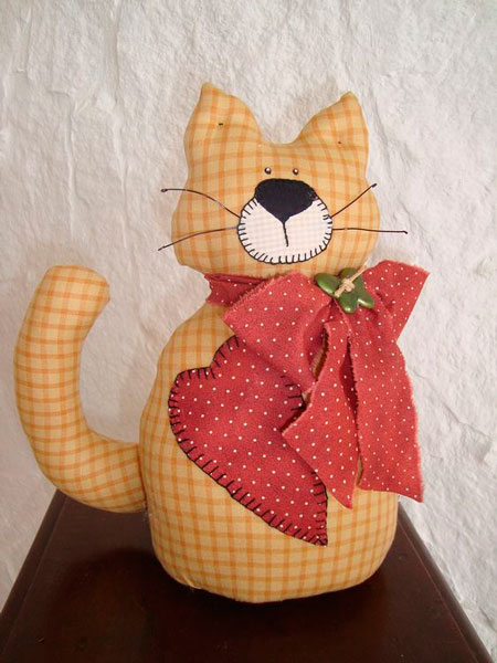 мягкая игрушка кот своими руками выкройки из ткани