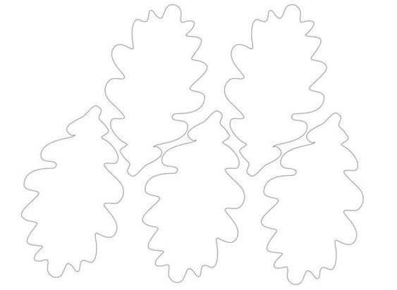 осенние листья из бумаги шаблоны для вырезания из бумаги 4