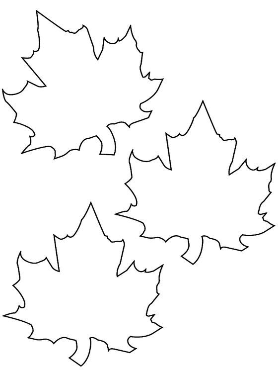 осенние листья из бумаги шаблоны для вырезания из бумаги 5