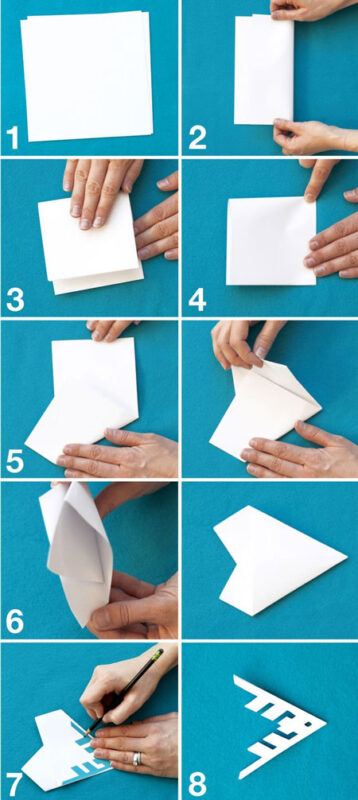 Как красиво вырезать снежинку из бумаги 8