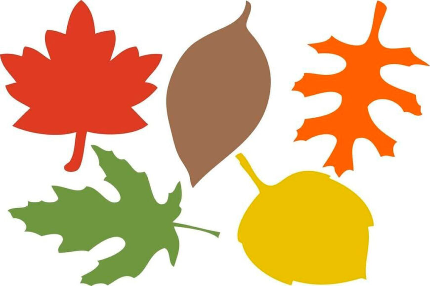 Осенние листья из бумаги 6