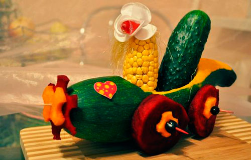 осенние поделки из овощей и фруктов своими руками для детского сада 5