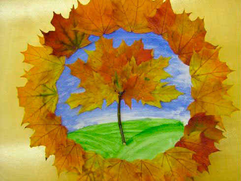 простые поделки из природного материала на тему осень для детского сада 3-4 года 10