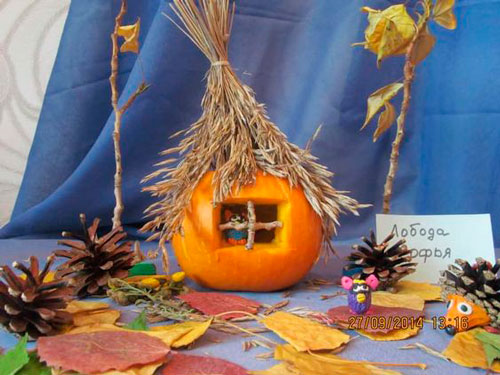 поделки из природного материала на тему осень для детского сада 9