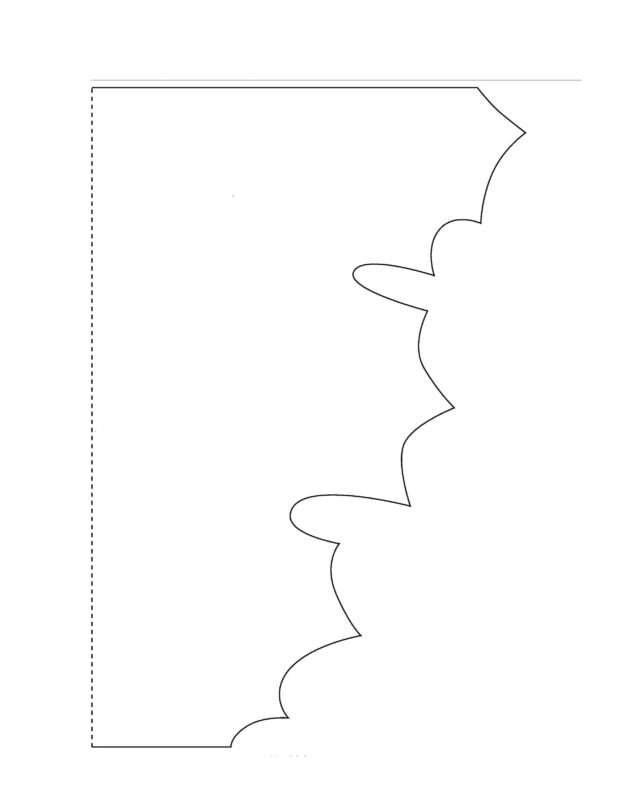 осенние листья из бумаги гармошкой шаблоны для вырезания 3