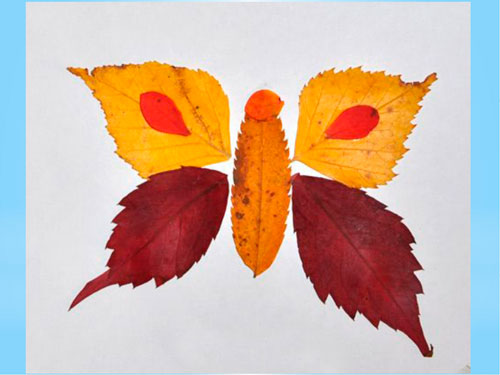 поделки из осенних листьев для начальной школы