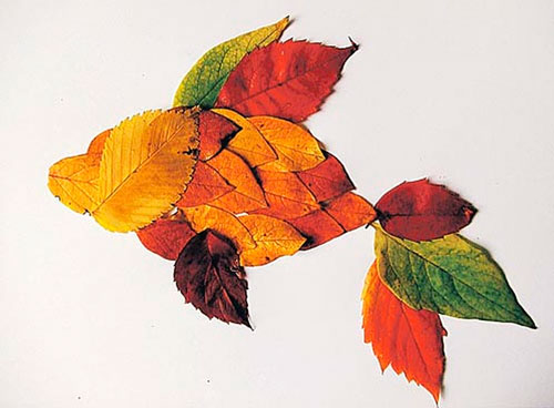 Поделки из осенних листьев 6