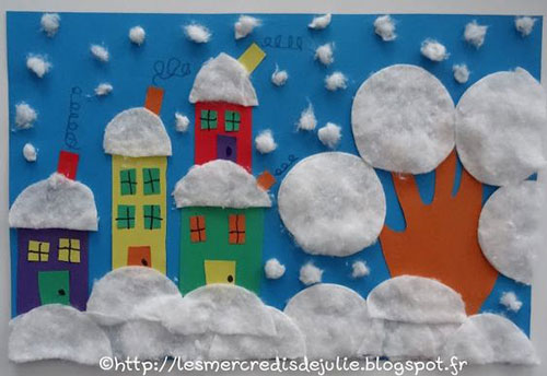 зимняя поделка в детский сад на выставку 10