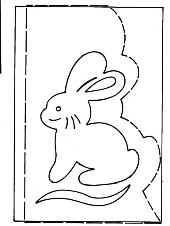 Вытынанки кролика шаблоны на Новый год 2023 в детский сад 5