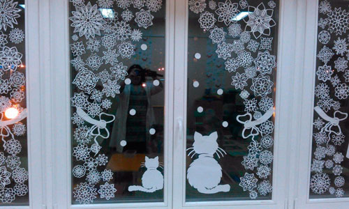 Оригинальные новогодние украшения для дома своими руками на окна