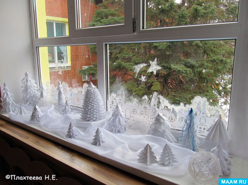 Оригинальные новогодние украшения для дома своими руками на окна 8