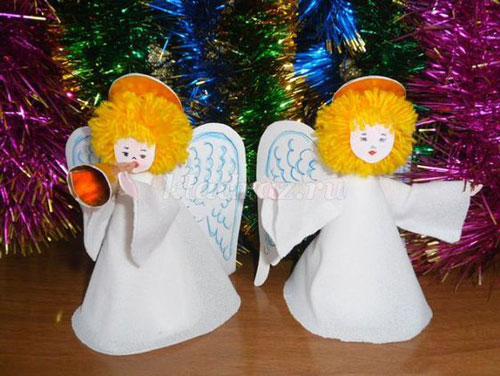 как сделать ангела своими руками в домашних условиях к Рождеству для детей 9