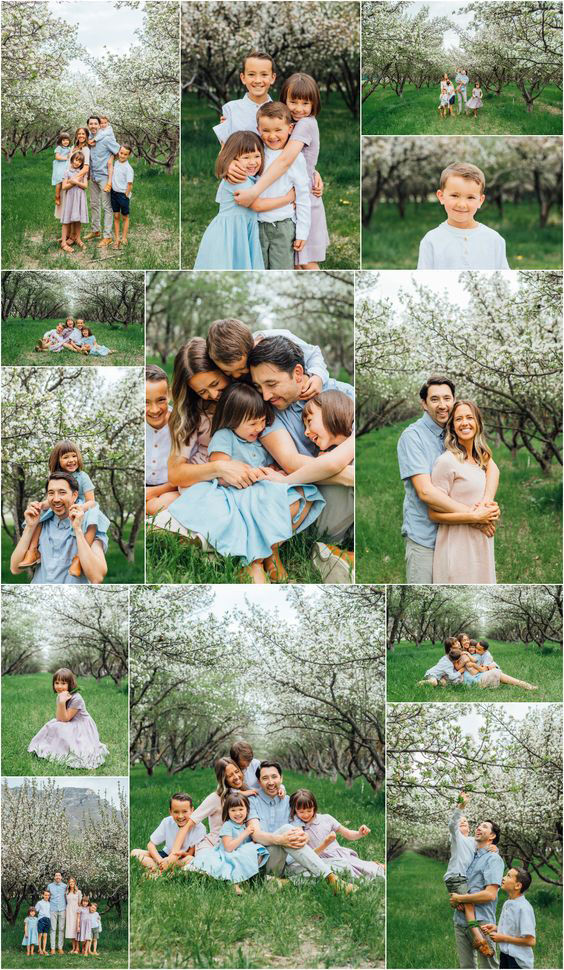 фотосессия в цветущих садах с детьми 9