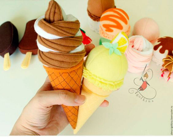 поделка мороженое своими руками для детей из бумаги 9