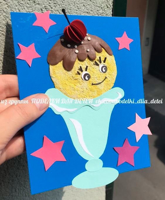 поделка мороженое своими руками для детей из бумаги 10