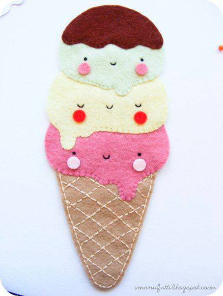 поделка мороженое своими руками для детей из бумаги и картона 3