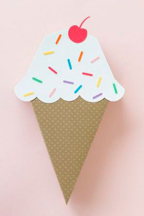поделка мороженое своими руками для детей из бумаги и картона 5