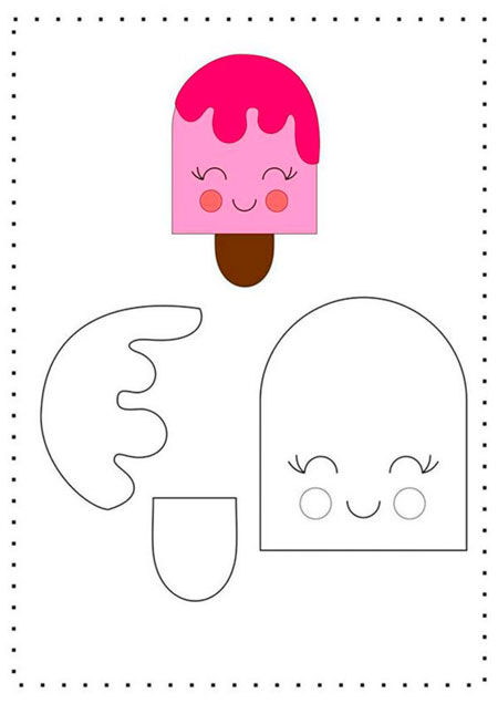 поделка мороженое своими руками в детском саду из бумаги и картона 4
