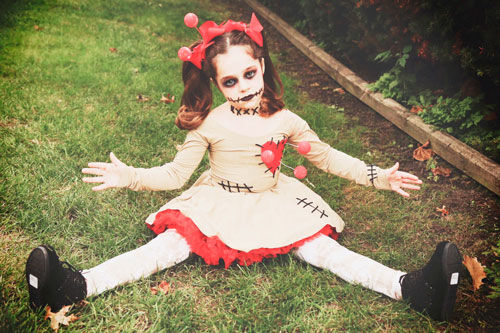 хэллоуин костюм девочке своими руками поэтапно 9
