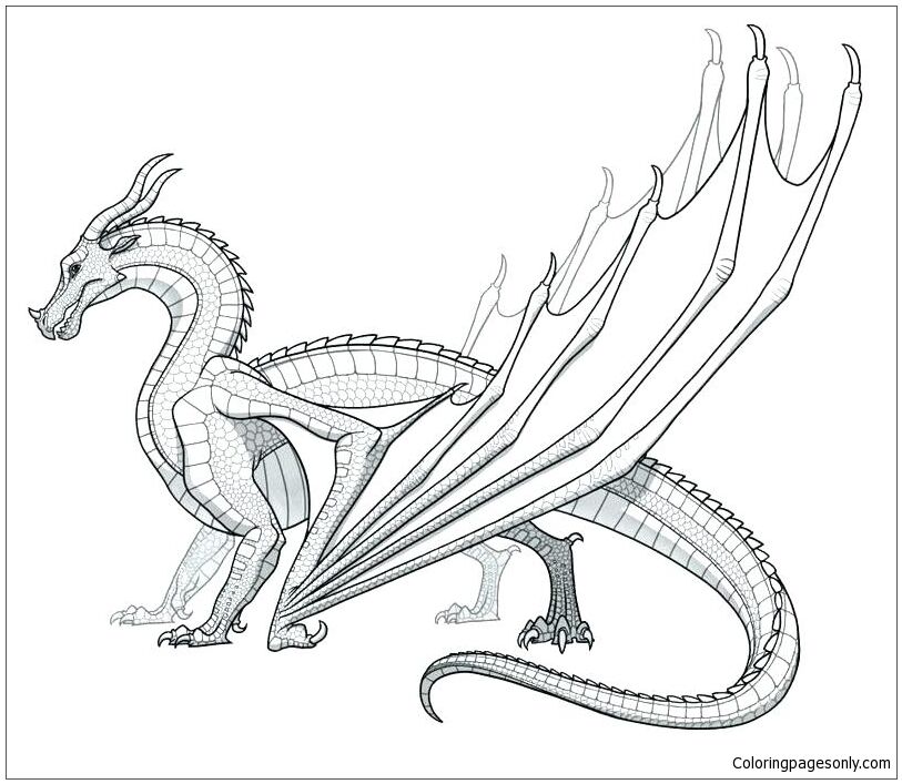 раскраска картинка дракон для детей распечатать 9