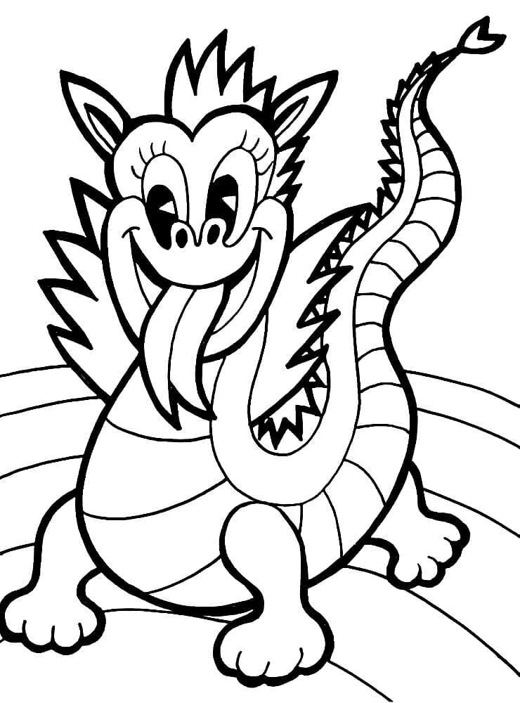 раскраска дракон для детей в школе 7
