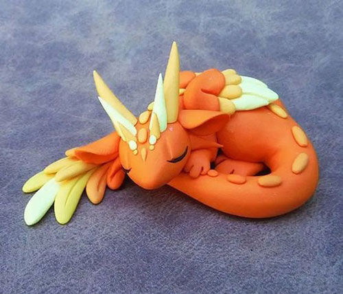 красивый дракон из пластилина для детей 3