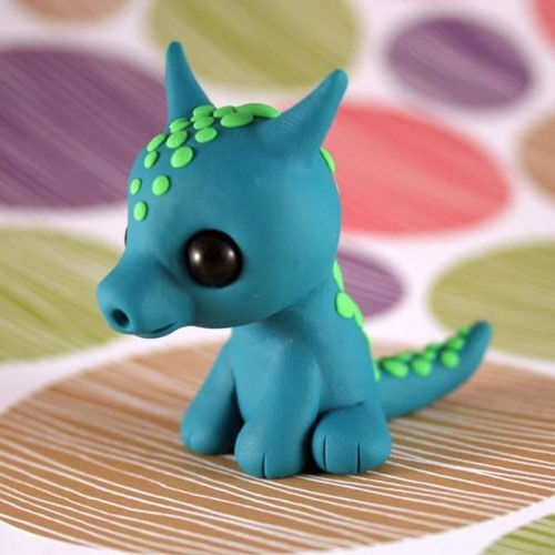 красивый дракон из пластилина для детей 4-5 лет 4