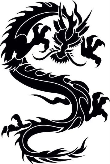 вытынанка сказочный дракон 2