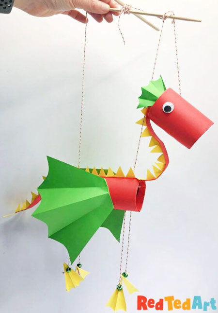 новогодняя поделка дракон для детей 4